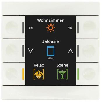 ARDEBO.de MDT BE-TAS86.02 Taster Smart 86 Farbdisplay, weiß