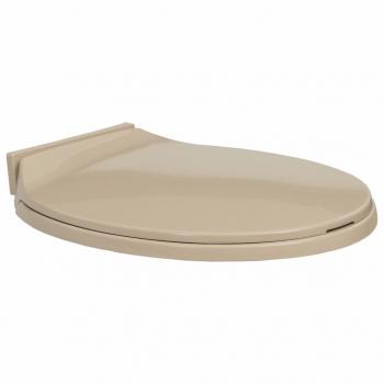 ARDEBO.de - Toilettensitz mit Absenkautomatik Beige Oval