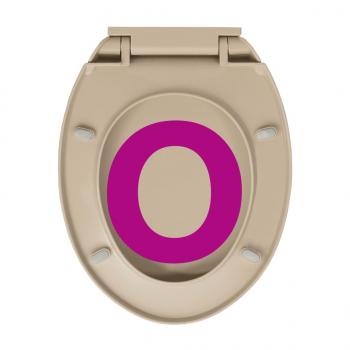 Toilettensitz mit Absenkautomatik Beige Oval