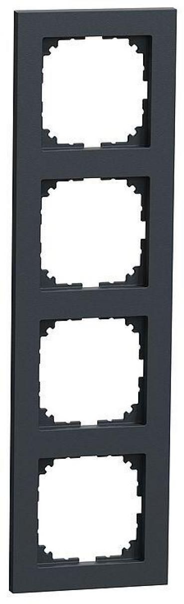 ARDEBO.de Merten MEG4040-3614 Rahmen, M-Pure, 4fach, anthrazit