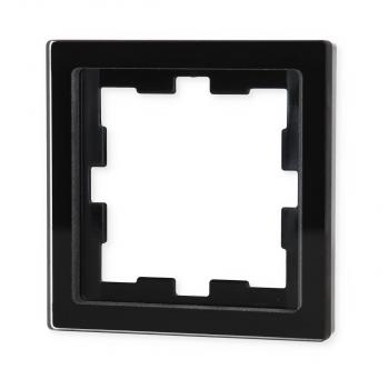 Merten D-Life Glas Rahmen, 1fach, onyxschwarz (MEG4010-6503)