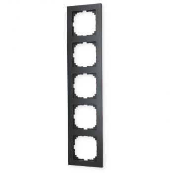 Merten MEG4050-3614 M-Pure-Rahmen, 5fach, Anthrazit, System M-Pure Rahmen