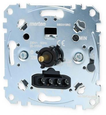 ARDEBO.de Merten Drehdimmer-Einsatz für kapazitive Last, 20-315 W (MEG5136-0000)