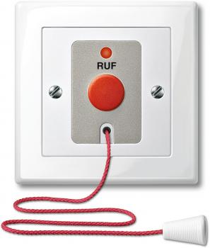 ARDEBO.de Merten Behinderten-WC-Set mit Netzteil für DIN-Schienen Montage, System M, polarweiß glänzend (MEG4848-1419)