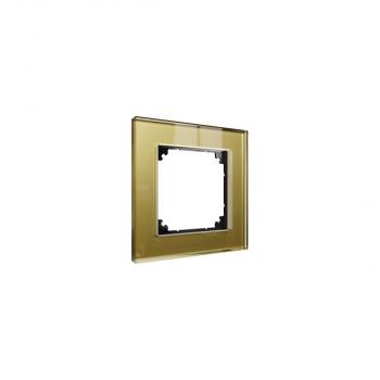 ARDEBO.de Merten MEG4010-2341 Echtglasrahmen, M-Plan, 1fach, Gold