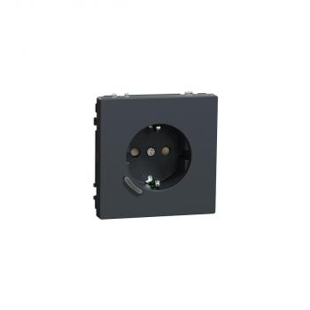 ARDEBO.de Merten MEG2380-6034 Wiser Connected SCHUKO-Steckdose 16A, System Design, Thermoplast lackiert, Anthrazit