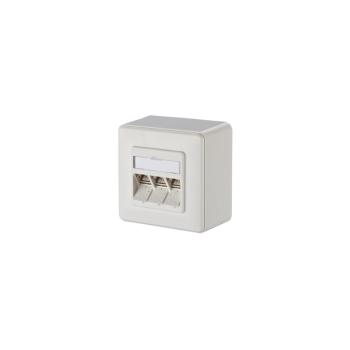 ARDEBO.de Metz Connect 130B12D30002-E Modulare Anschlussdose C6Amodul 3 Port 270°M AP, reinweiß