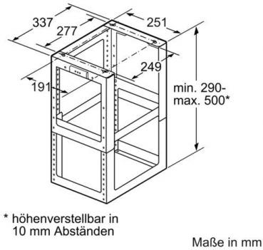 Neff Z5921N0 Montageturmverlängerung, 500 mm
