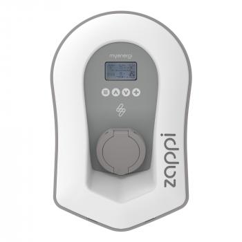 ARDEBO.de myenergi zappi222UW Wallbox mit Steckdose, ohne Ladekabel, Typ 2, 22kW, 32A, 3-phasig, weiß
