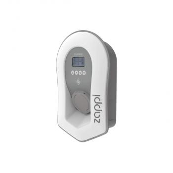 myenergi zappi222UW Wallbox mit Steckdose, ohne Ladekabel, Typ 2, 22kW, 32A, 3-phasig, weiß