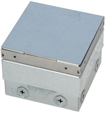 OBO Bettermann UDHOME2 GV15V Bodensteckdose, mit Bodenbelagsaussparung, 2-fach VDE, Edelstahl (7368324)