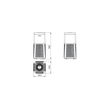 Philips Mobiler UV-C Luftreiniger UVCA200 EU 4xPL-L 18W/TUV HFP, 120W, 30m² (53101700)