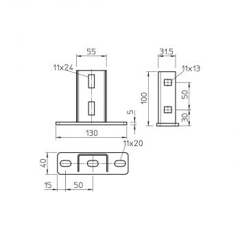 OBO Bettermann KU 3 FT, Kopfplatte (6348874)