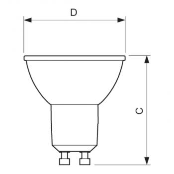 Philips Corepro LEDspot 4.6-50W GU10 827, 355lm, 2700K, Inhalt 5 Stück (70029400)