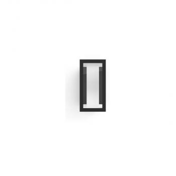 Philips Hue White & Color Ambiance Impress Outdoor LED Wandleuchte, 8W, 1180lm, 4000K, schwarz (915005730601)
