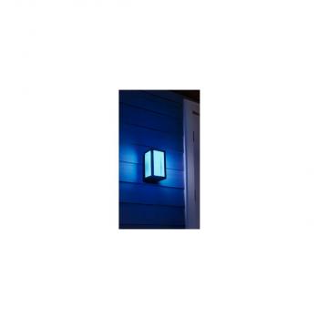 Philips Hue White & Color Ambiance Impress Outdoor LED Wandleuchte, 8W, 1180lm, 4000K, schwarz (915005730601)