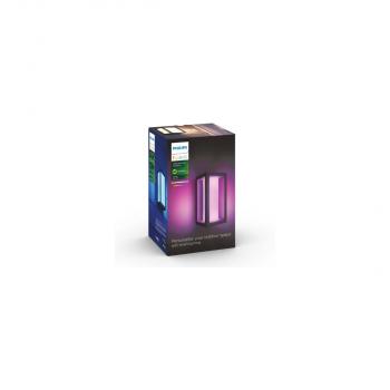 Philips Hue White & Color Ambiance Impress Outdoor LED Wandleuchte, 8W, 1180lm, 4000K, schwarz (915005730601)