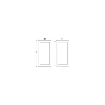 Philips Hue White & Color Ambiance Impress Outdoor LED Wandleuchte, 8W, 1180lm, 4000K, schwarz (915005730601)