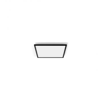 Philips Hue White Ambiance Aurelle Quadratisches LED Panel, 60x60cm, 3750lm, 4000K, Dimmschalter, schwarz (929003597601)