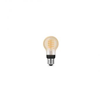 Philips Hue White Ambiance Filament Lampe, E27, 7W, A60, 550lm, 2700K (929002477501)