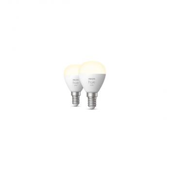 ARDEBO.de Philips Hue White Luster Smarte Lampe, E14, 5,7W, 470lm, 2700K (929002440604)
