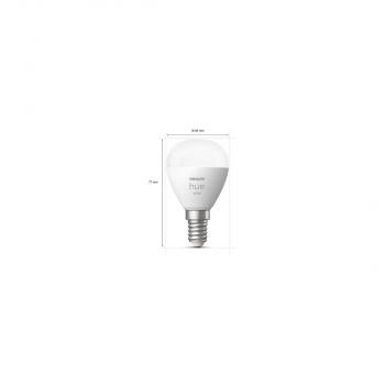 Philips Hue White Luster Smarte Lampe, E14, 5,7W, 470lm, 2700K (929002440604)
