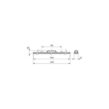 Philips Lichtleiste LED Maxos LED 4MX850 491 LED80S/840 PSD WB WH, 8000lm, 4000K, weiß (67282099)