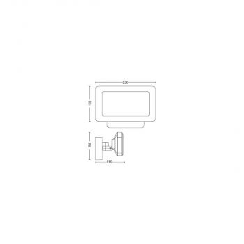 Phlips Hue Discover Outdoor Flutlicht, 15W, 2250lm, 4000K, schwarz (915005731401)