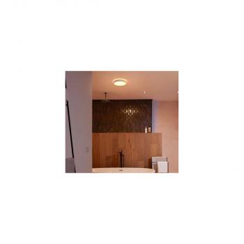 Philips Hue Devere Mittelgroße LED Deckenleuchte, Dimmschalter, 19,2W, 2450lm, 4000K, weiß (915005997601)