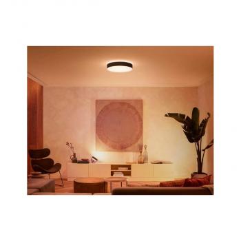 Philips Hue Enrave LED Deckenleuchte L, Dimmschalter, 33,5W, 4300lm, 4000K, schwarz (915005996901)