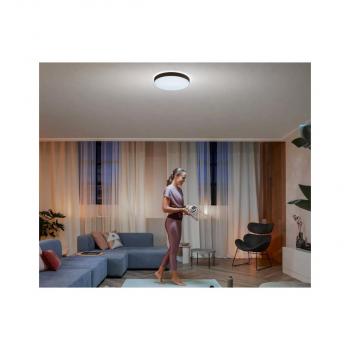 Philips Hue Enrave LED Deckenleuchte L, Dimmschalter, 33,5W, 4300lm, 4000K, schwarz (915005996901)