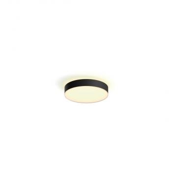 ARDEBO.de Philips Hue Enrave LED Deckenleuchte M, Dimmschalter, 19,2W, 2450lm, 4000K, schwarz (915005996701)