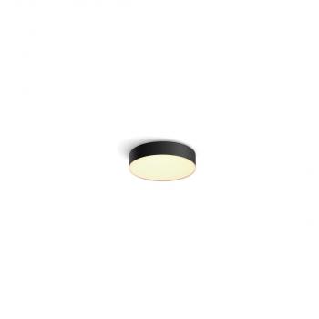 ARDEBO.de Philips Hue Enrave LED Deckenleuchte S, Dimmschalter, 9,6W, 1220lm, 4000K, schwarz (915005996501)