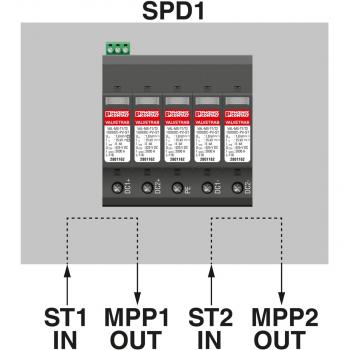 Phoenix Contact Generatoranschlusskasten - SOL-SC-1ST-0-DC-2MPPT-1000SE, 2x1 String, 1000V DC (1101176)