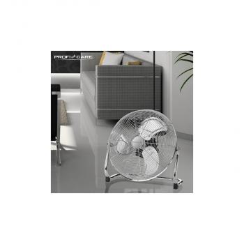 ProfiCare PC-VL 3066 WM Bodenventilator, 100 W, 3 Laufgeschwindigkeiten, 4-Stufenschalter (0-1-2-3), chrom