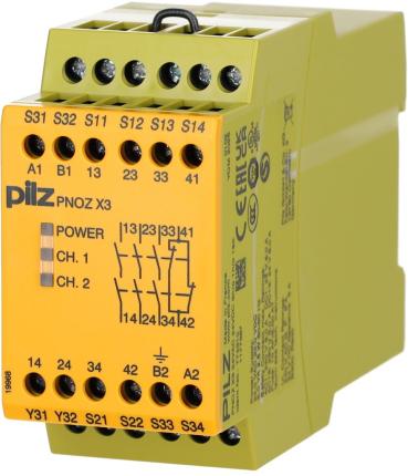 PILZ PNOZX3 24VAC 24VDC 3n/o 1n/c 1so 774310