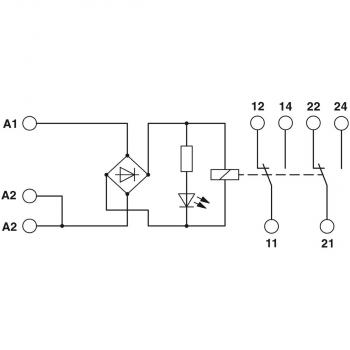Phoenix Contact Relaismodul - EMG 17-REL/KSR- 24/21-21-LC, 2 Wechsler (2940391)