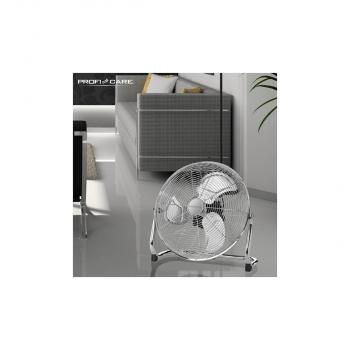 ProfiCare PC-VL 3065 WM Bodenventilator, 100W, 3 Laufgeschwindigkeiten, 4 Stufenschalter (0-1-2-3), chrom