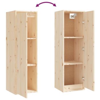 Wandschrank 30x30x100 cm Massivholz Kiefer