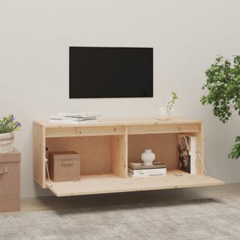 Wandschrank 100x30x35 cm Massivholz Kiefer