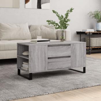ARDEBO.de - Couchtisch Grau Sonoma 102x44,5x50 cm Holzwerkstoff