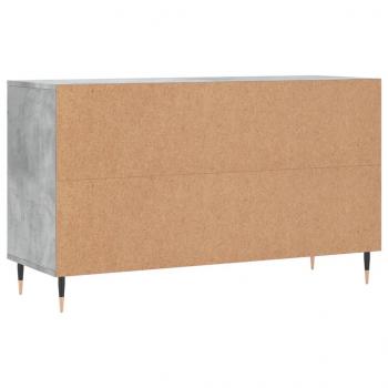 Schuhregal Betongrau 102x36x60 cm Holzwerkstoff