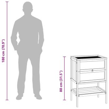Hamsterkäfig 55x40x80 cm Massivholz Tanne