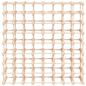 Weinregal für 72 Flaschen 90,5x23x90,5 cm Massivholz Kiefer