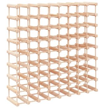 Weinregal für 72 Flaschen 90,5x23x90,5 cm Massivholz Kiefer