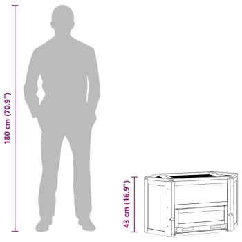 Hamsterkäfig 80x40x43 cm Massivholz Tanne