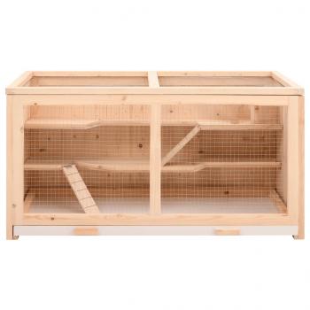 Hamsterkäfig 89,5x45x45 cm Massivholz Tanne