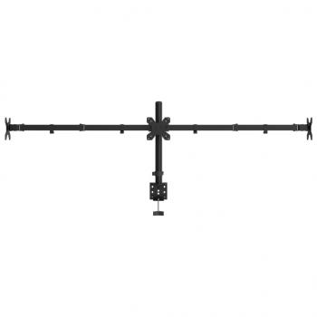 Tischhalterung für 3 Monitore Schwarz Stahl VESA 75/100 mm