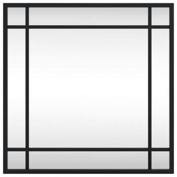 Wandspiegel Schwarz 40x40 cm Quadratisch Eisen