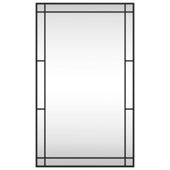 Wandspiegel Schwarz 60x100 cm Rechteckig Eisen